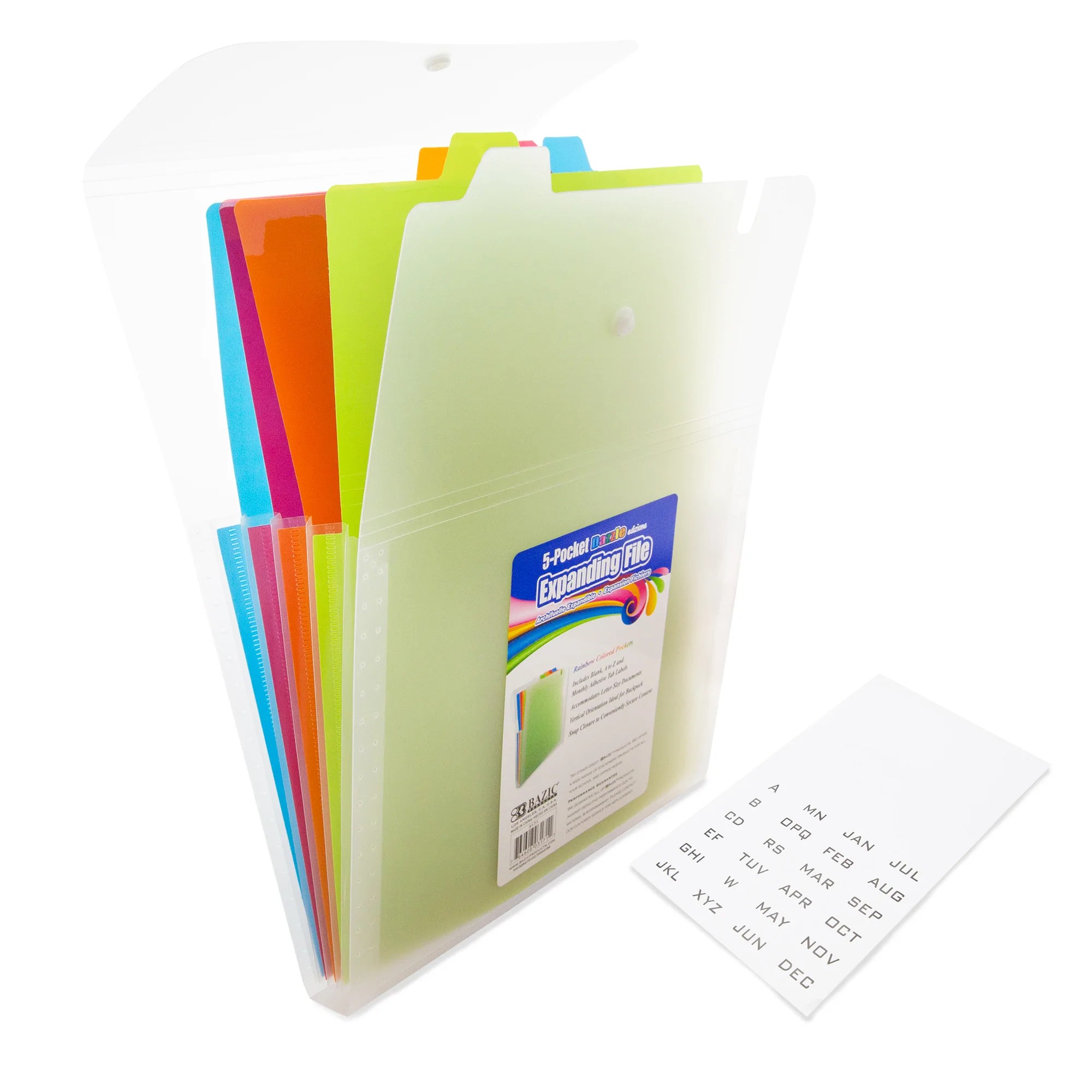 Expanding File Folder Letter Size Vertical Poly 5Pocket The CEO Creative