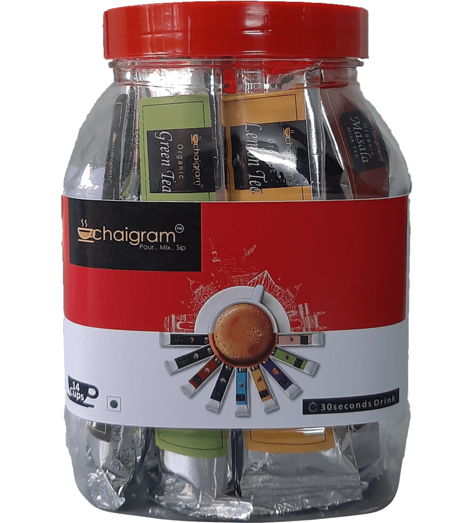 Chaigram Assorted Pet Jar Pack of 12 Sachets Chaigram