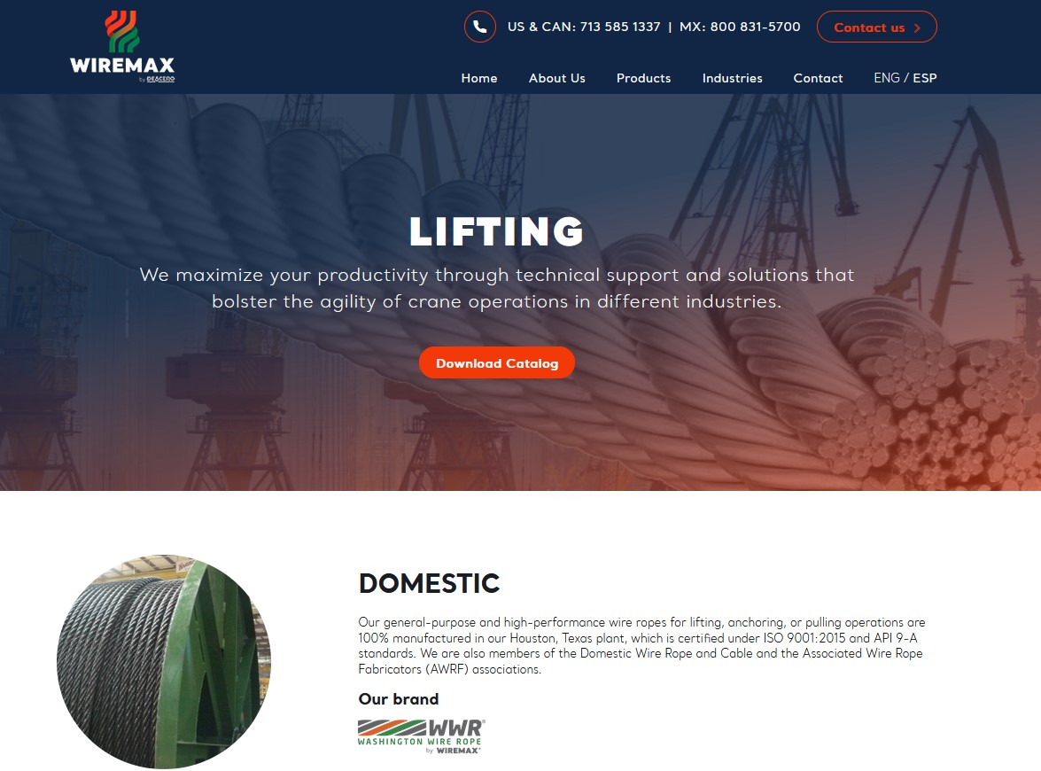 Wiremax Washington Wire Rope Lifting & Rigging Specialty Sales