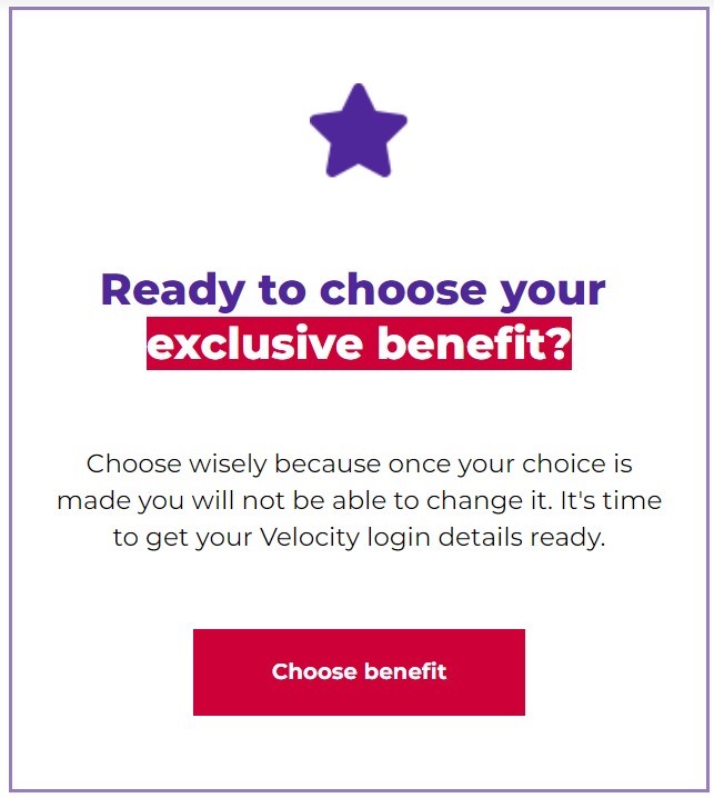 Get 250 Status Credits with a Velocity Credit Card