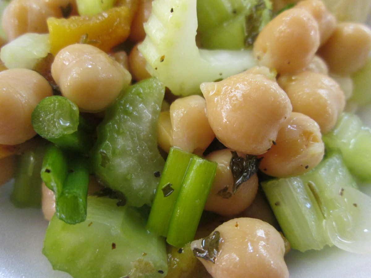 Garbanzo and Roasted Pepper Salad The Charmed Kitchen