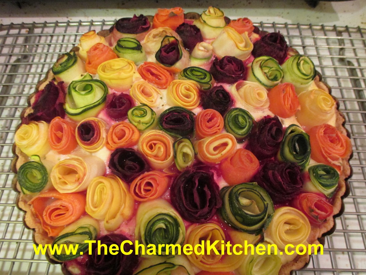 Vegetable “Roses” Tart The Charmed Kitchen