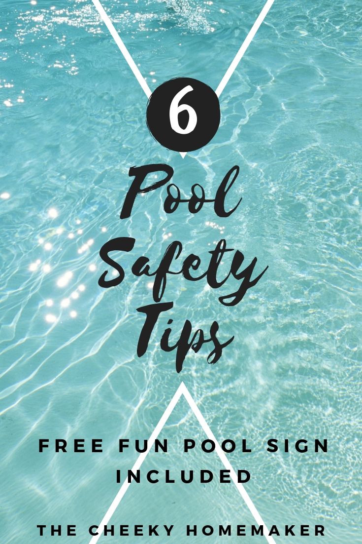 POOL SAFETY TIPS The Cheeky Homemaker