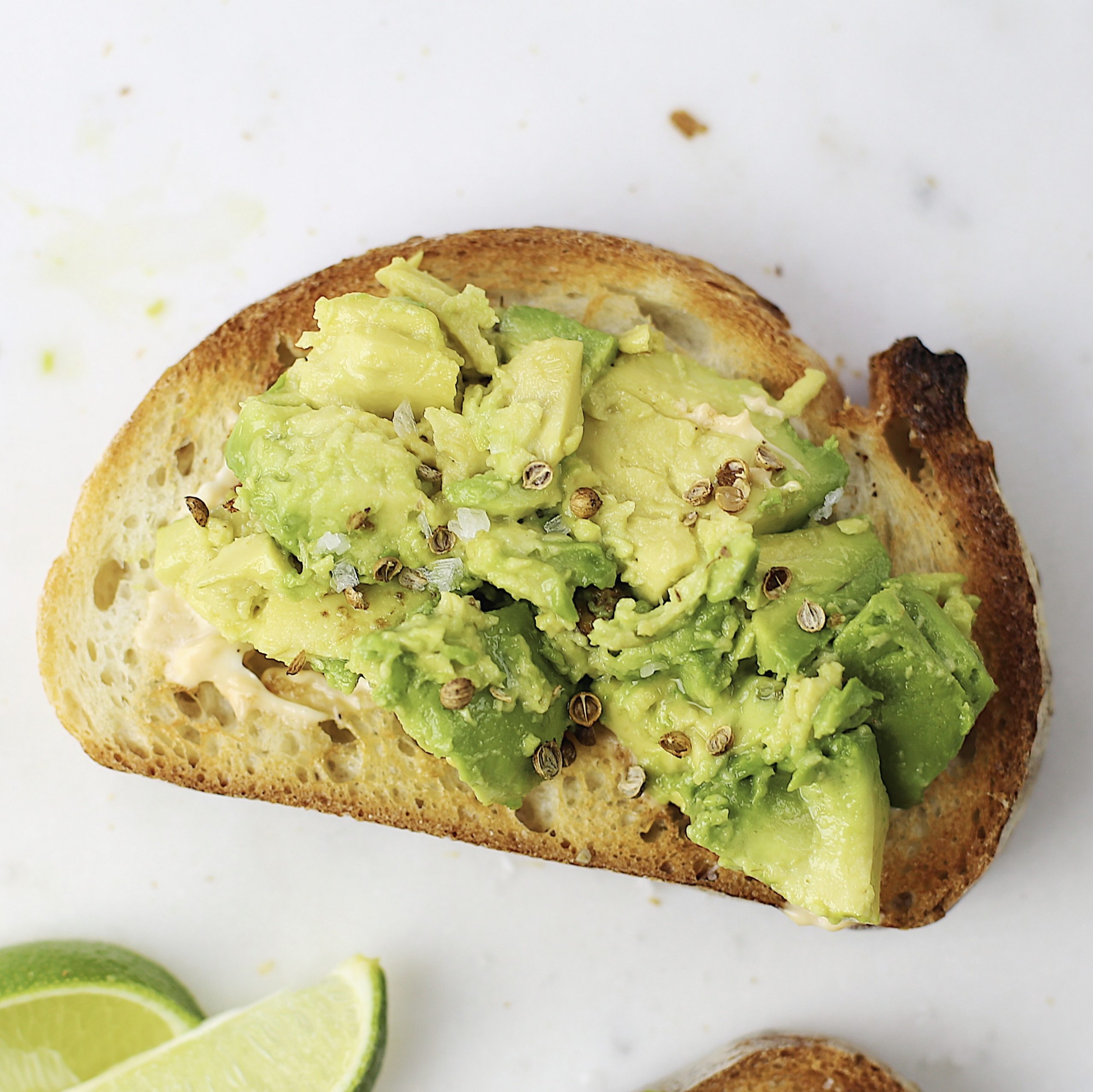 Avocado Toast with Chipotle Mayo & Toasted Coriander The Chef Dan