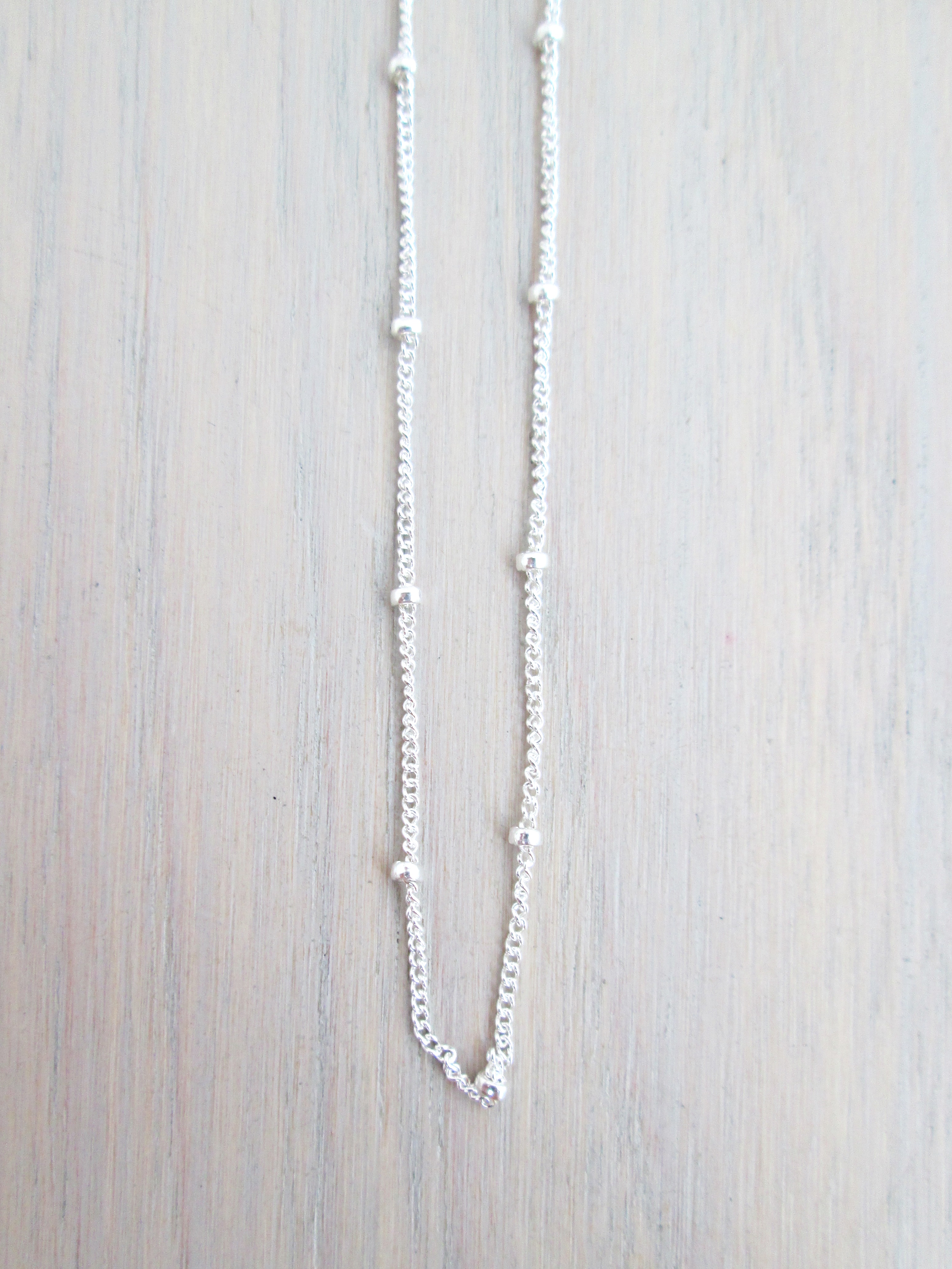 Beaded Chain Necklace {Sterling Silver} The Chestnut