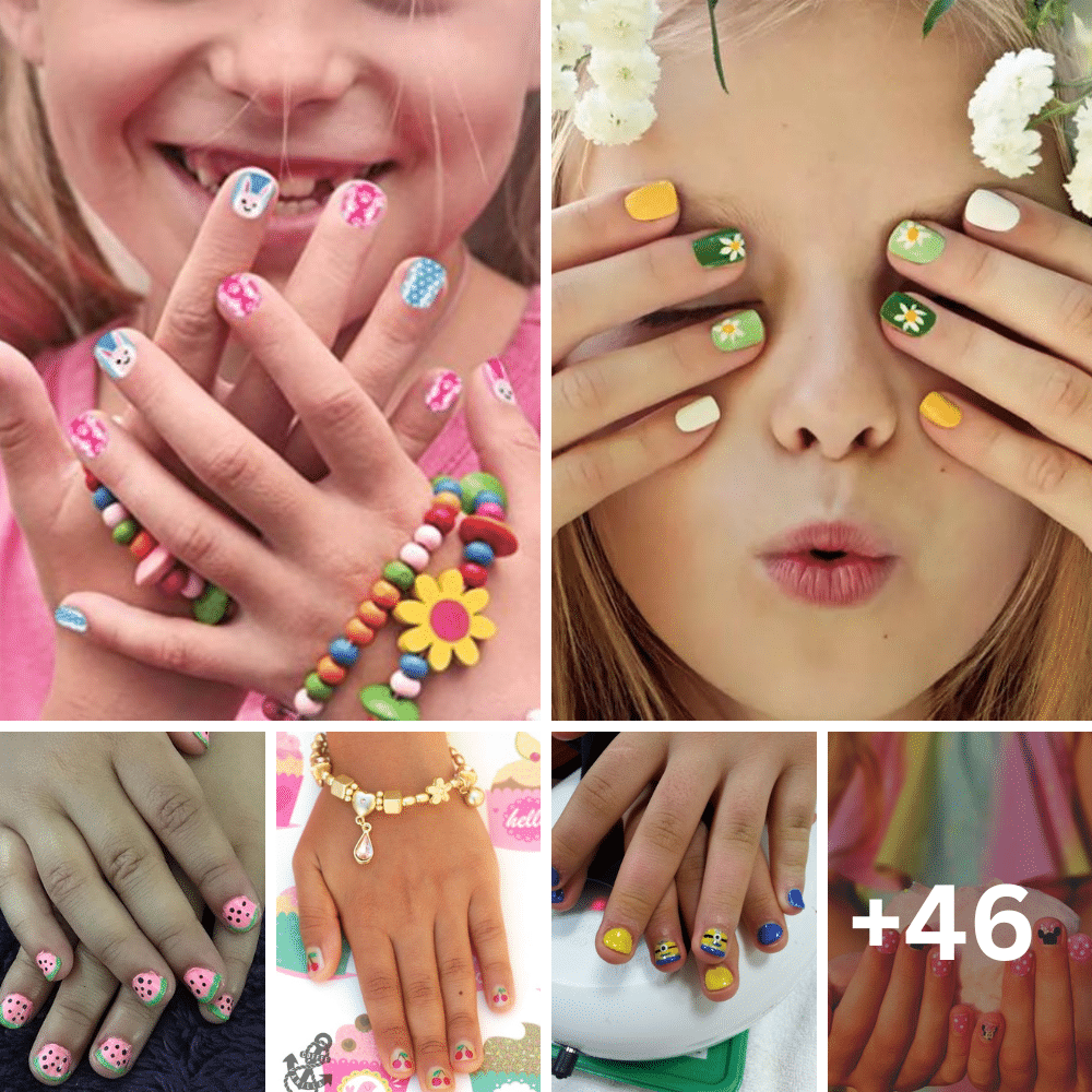 15+ Cute Little Girl Nail Designs 2024