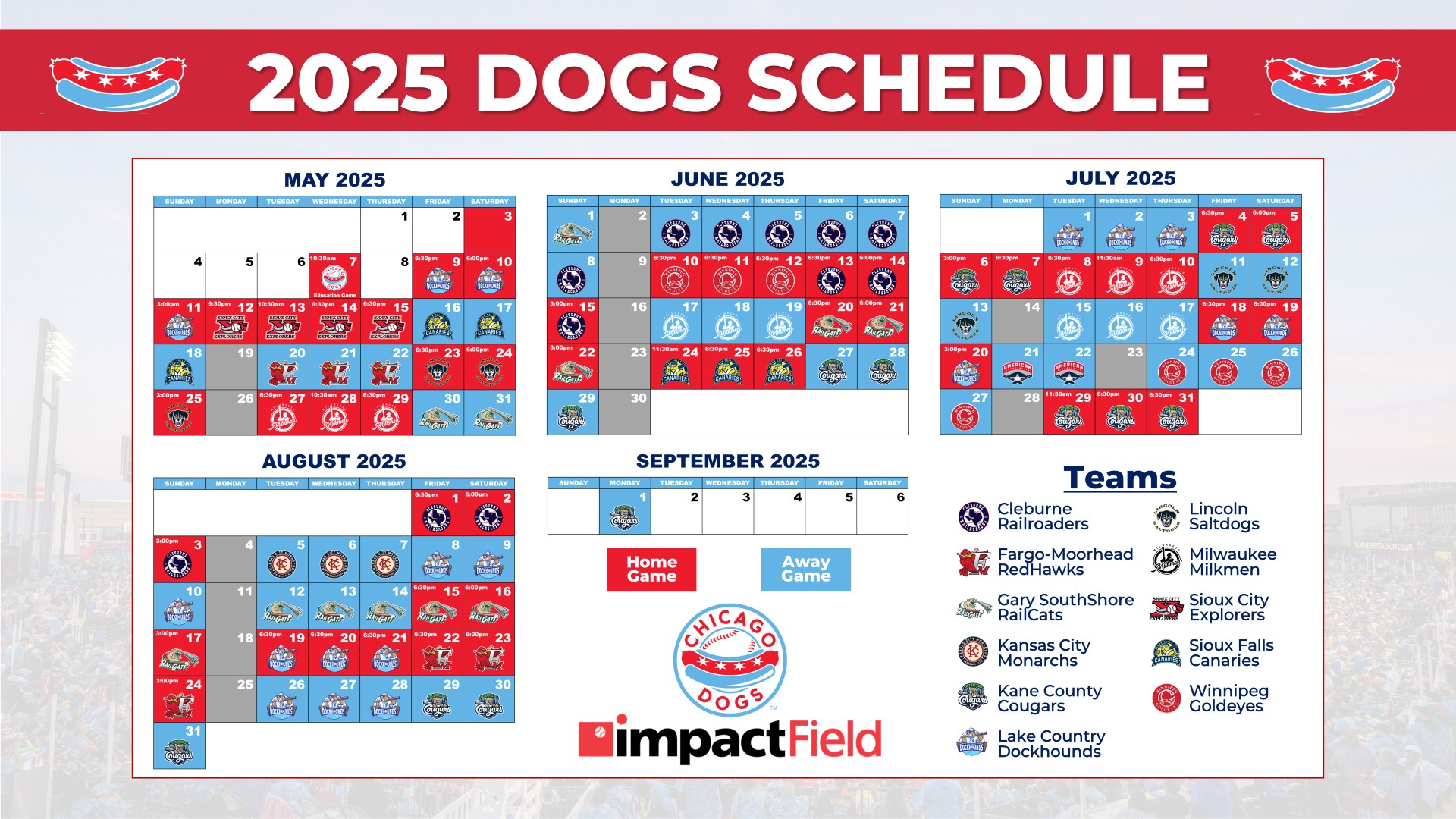 Schedule for Video The Chicago Dogs