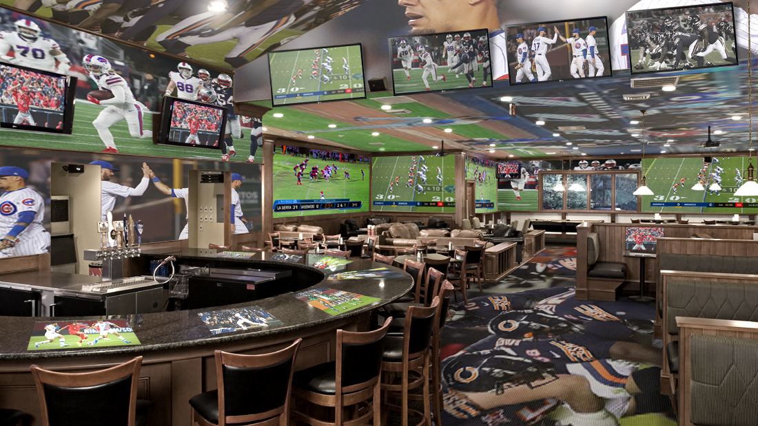Sportsbar Somehow All Screens Chicago Genius Herald Chicago News