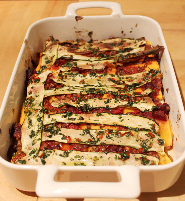 Layered Vegetable Bake from “Honestly Healthy” Alkaline Diet — the chic