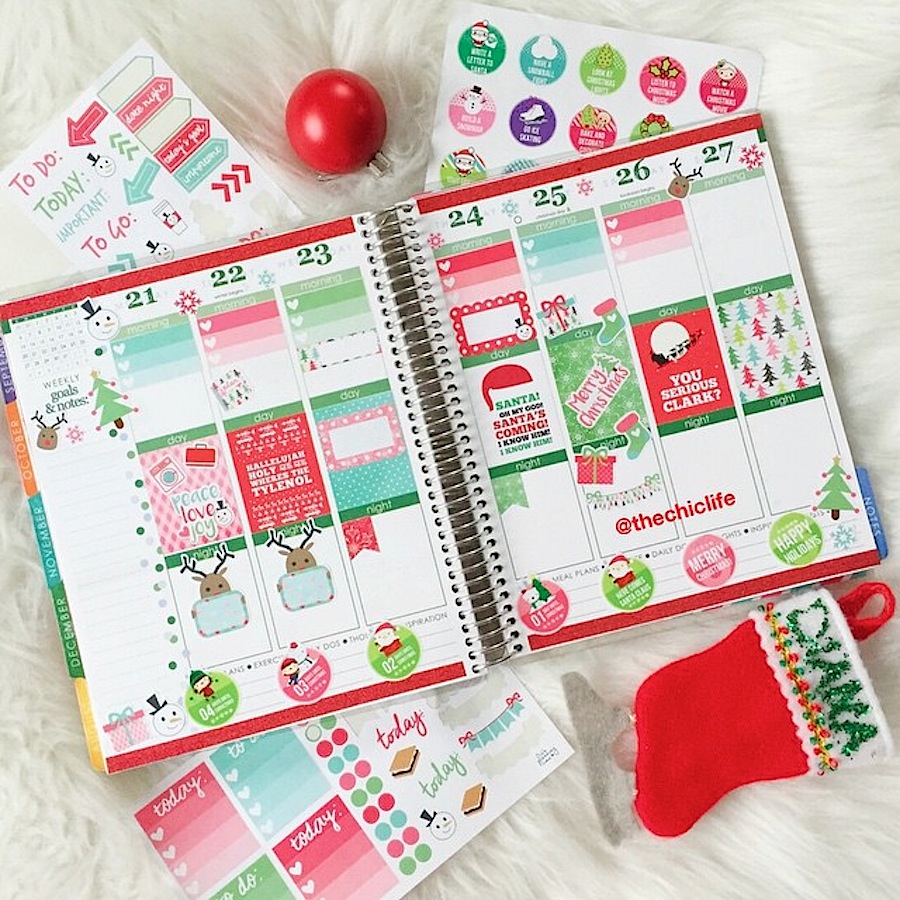 Planner Decoration Ideas December 2015 (Erin Condren Vertical) The