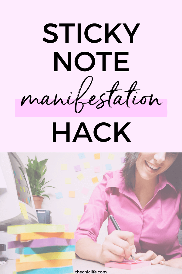 Affirmation Tip Sticky Note Manifestation Hack The Chic Life