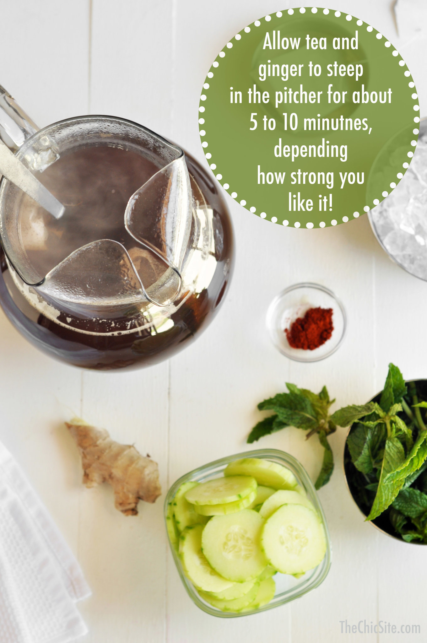 Spicy Ginger Iced Tea The Chic Site