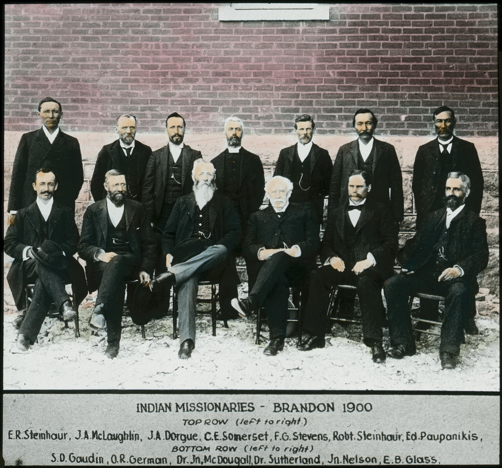 [Formal group portrait of the missionaries of Brandon Residential