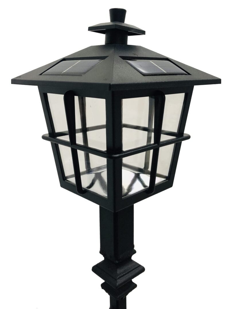 Solar Light Double Garden Flag Stand The Chilling Spot