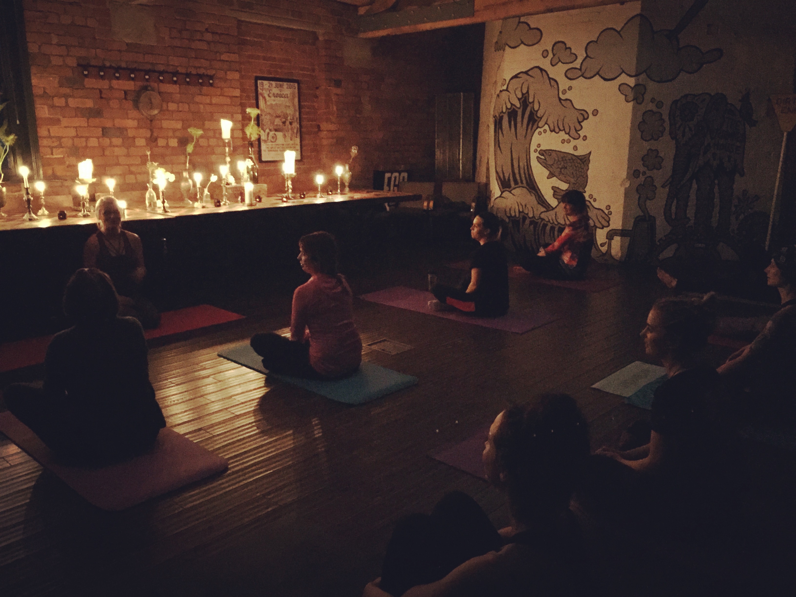 Candlelit Yoga, Sheffield, Yorkshire
