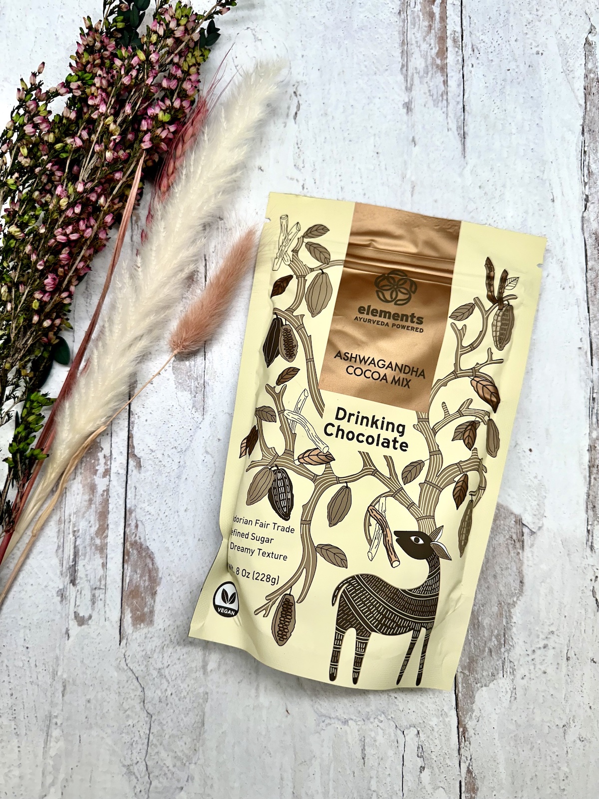 Elements Ashwagandha infused Dark Drinking Chocolate • Chocolate House DC