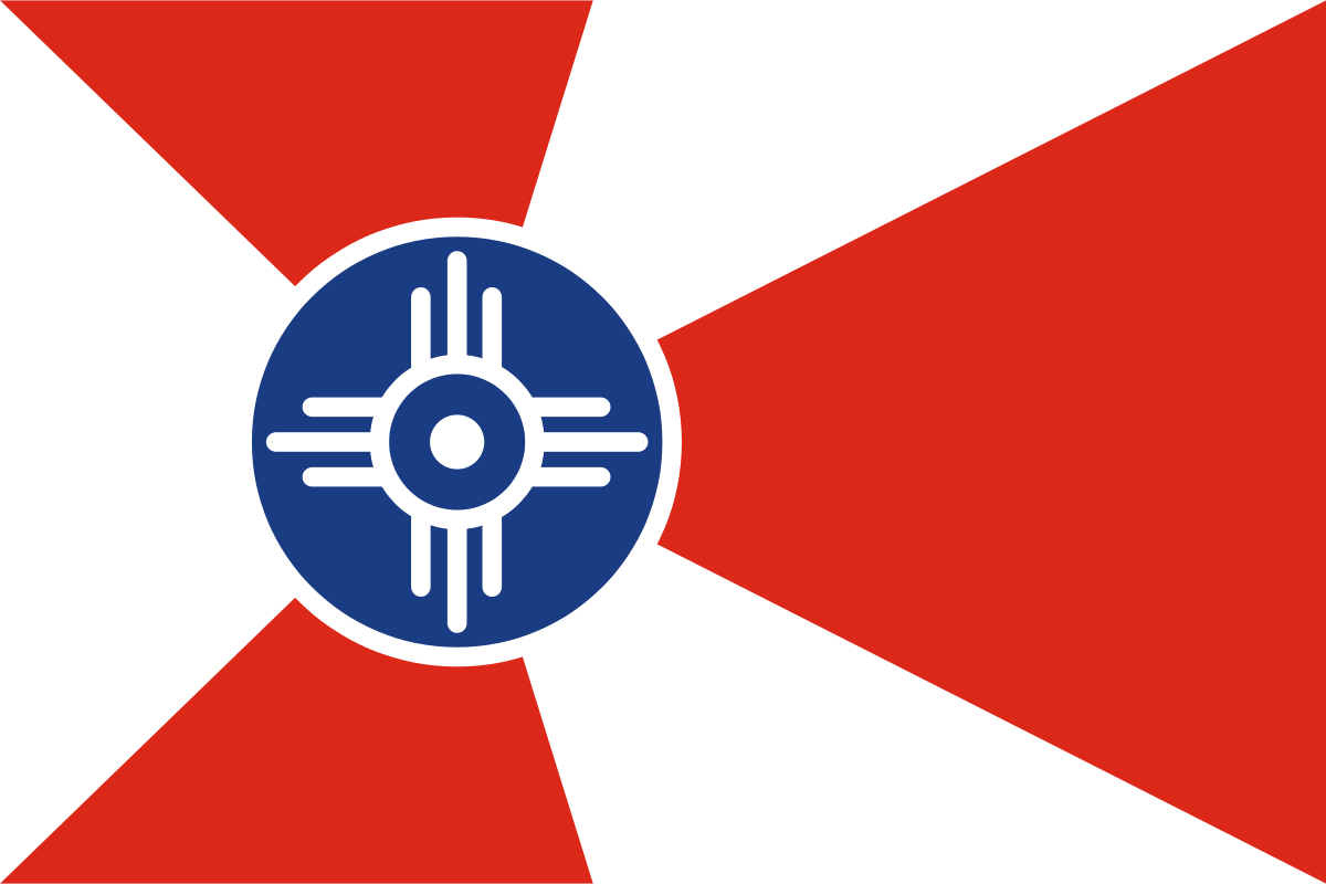 Raising the Wichita Flag