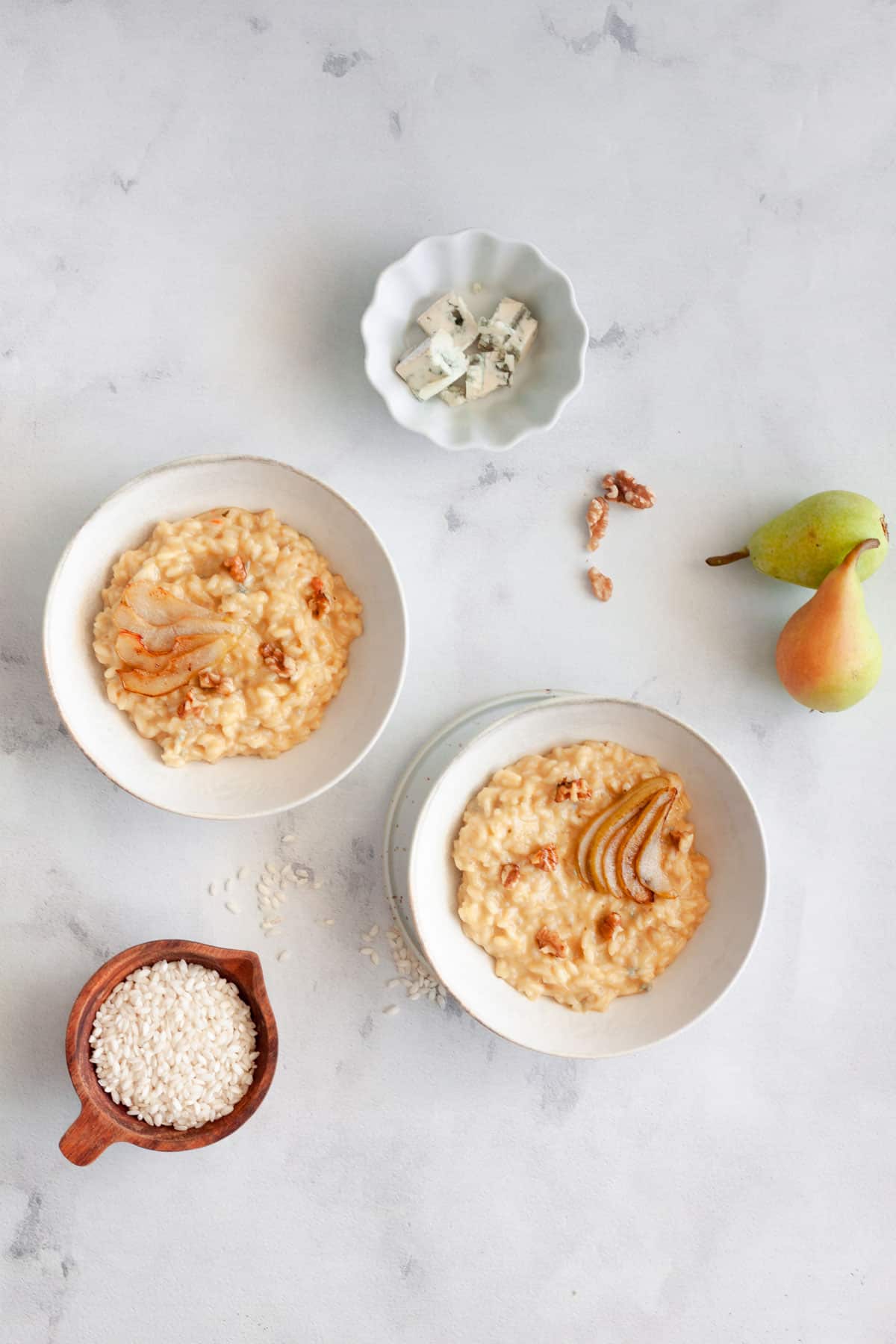 Risotto with Pears and Walnuts The Classy Baker