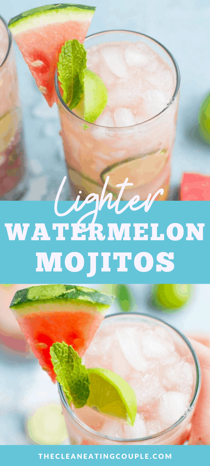 Lighter Watermelon Mojitos The Clean Eating Couple