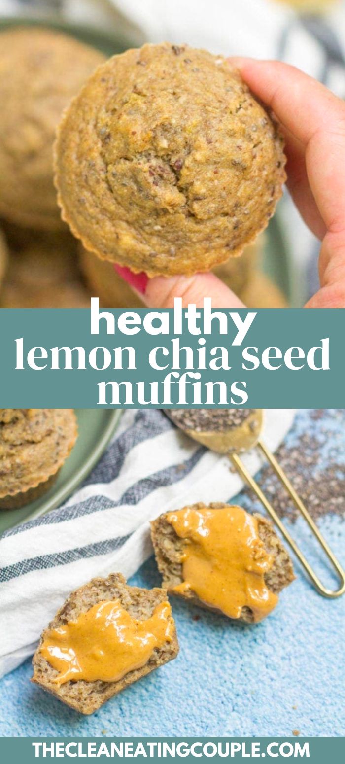 Healthy Lemon Chia Seed Muffins The Clean Eating Couple