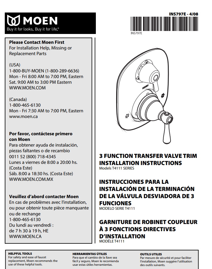 Shower Lever Moen Kingsley Oil Rubbed Bronze T4111ORB TheClearanceMan