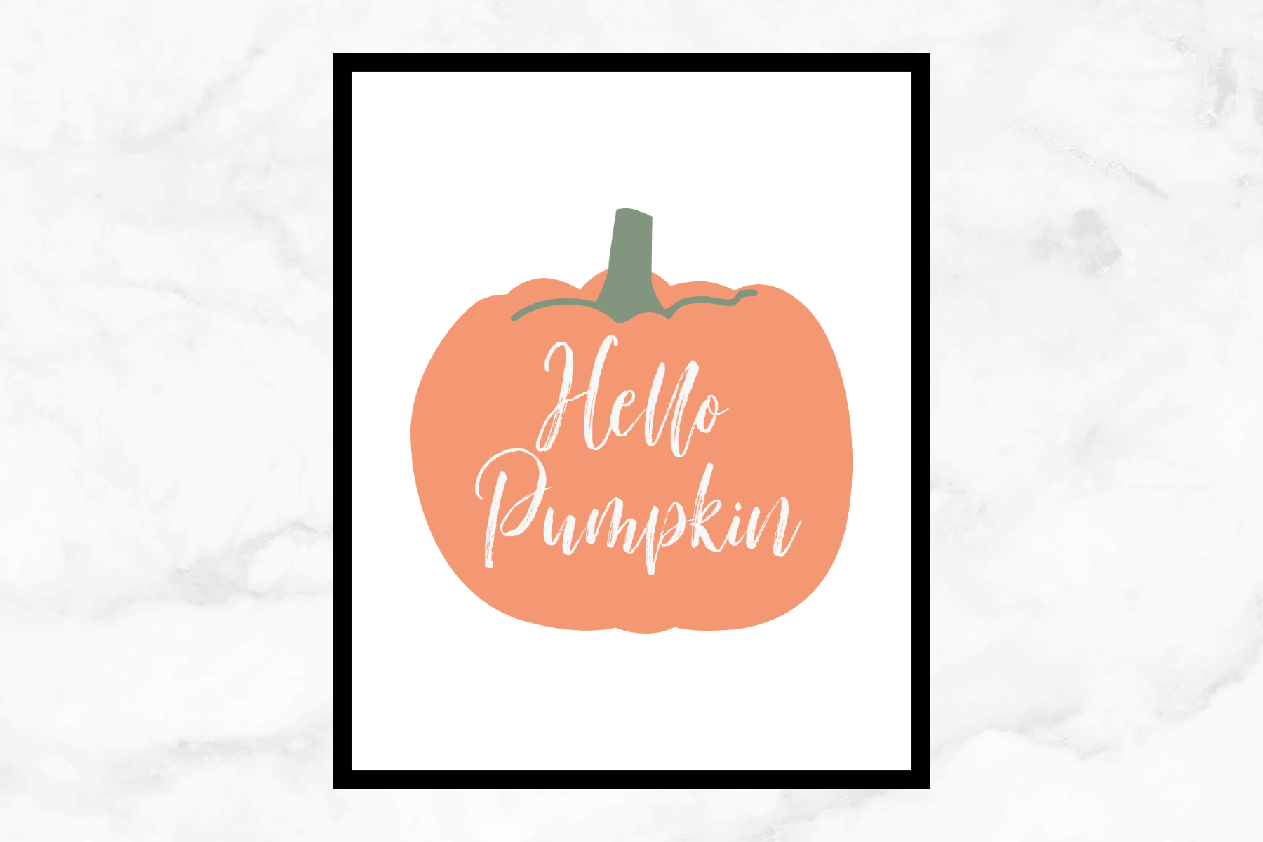 Hello Pumpkin Free Printable The Clever Side