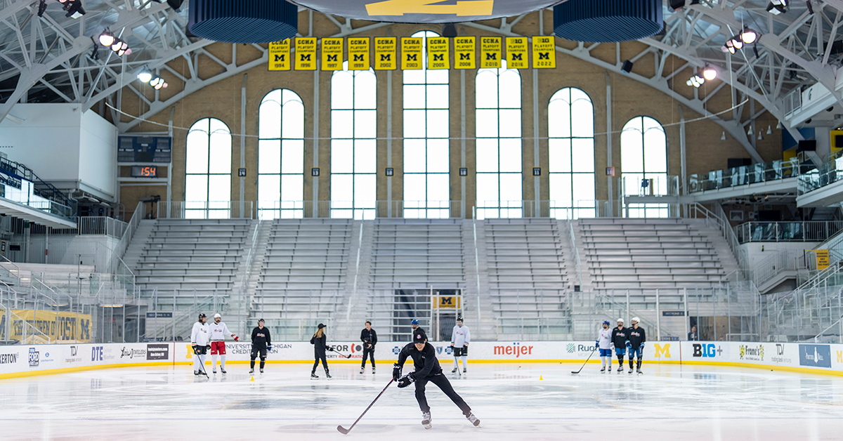 Explore Yost Ice Arena, the host of TCS Live onice presentations