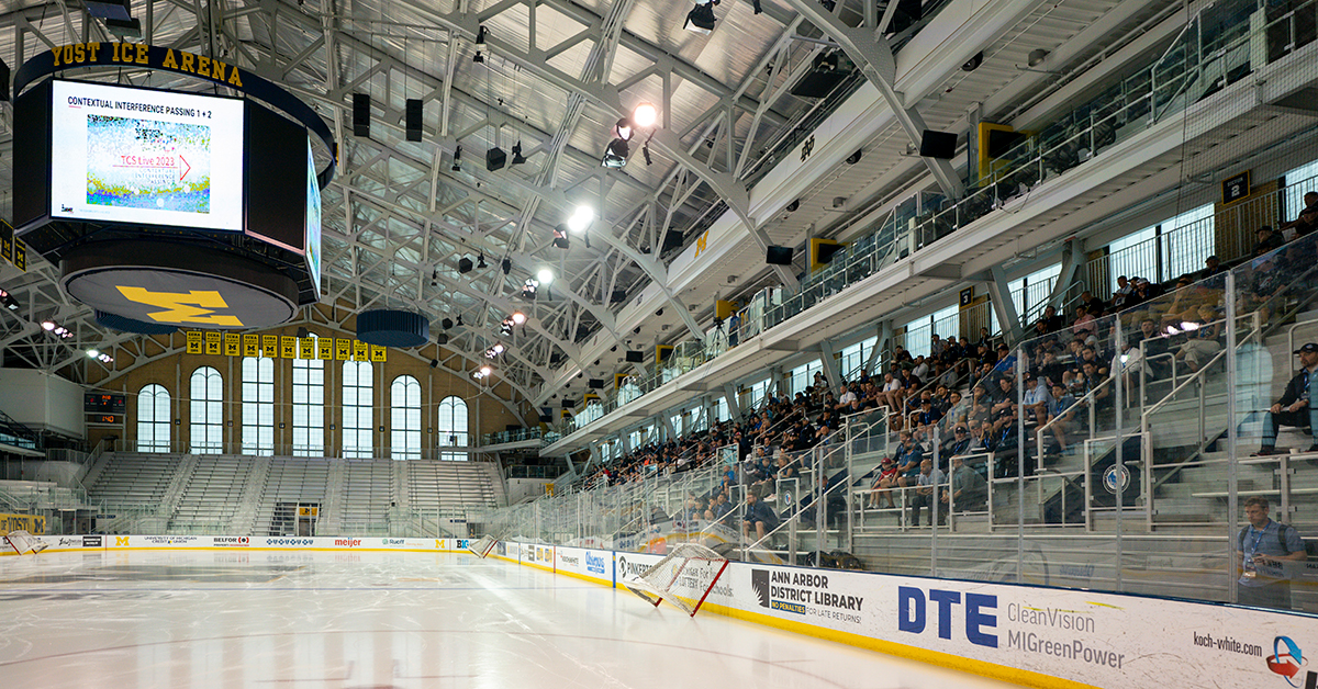 Explore Yost Ice Arena, the host of TCS Live onice presentations