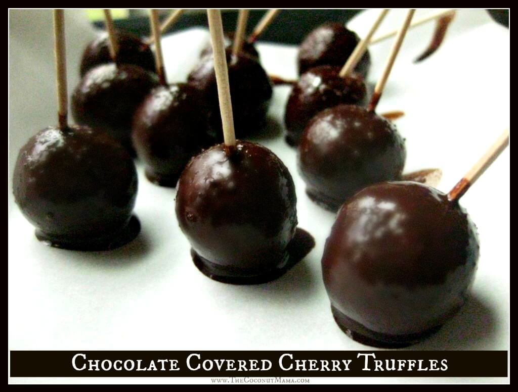 Chocolate Covered Cherry Truffles