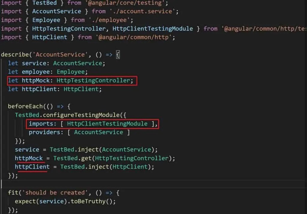 Angular Unit Test and Mock HTTPClient GET,POST Request example