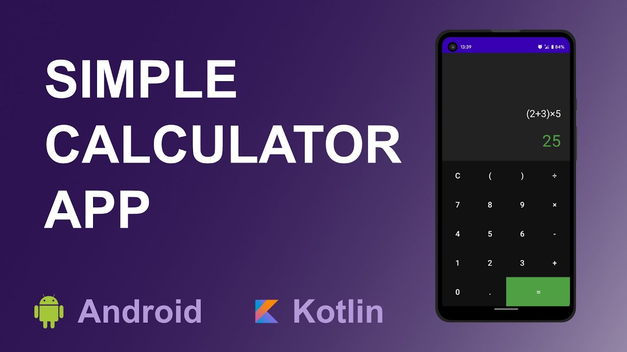 Creating Simple Calculator App in Android Studio using Kotlin The Code Teacher