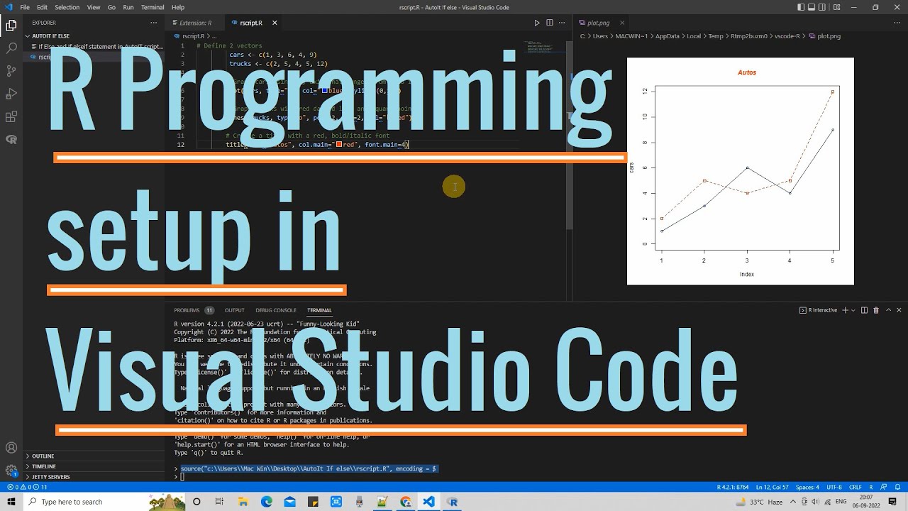 R Programming Setup in Visual Studio Code R Tutorial for Beginners
