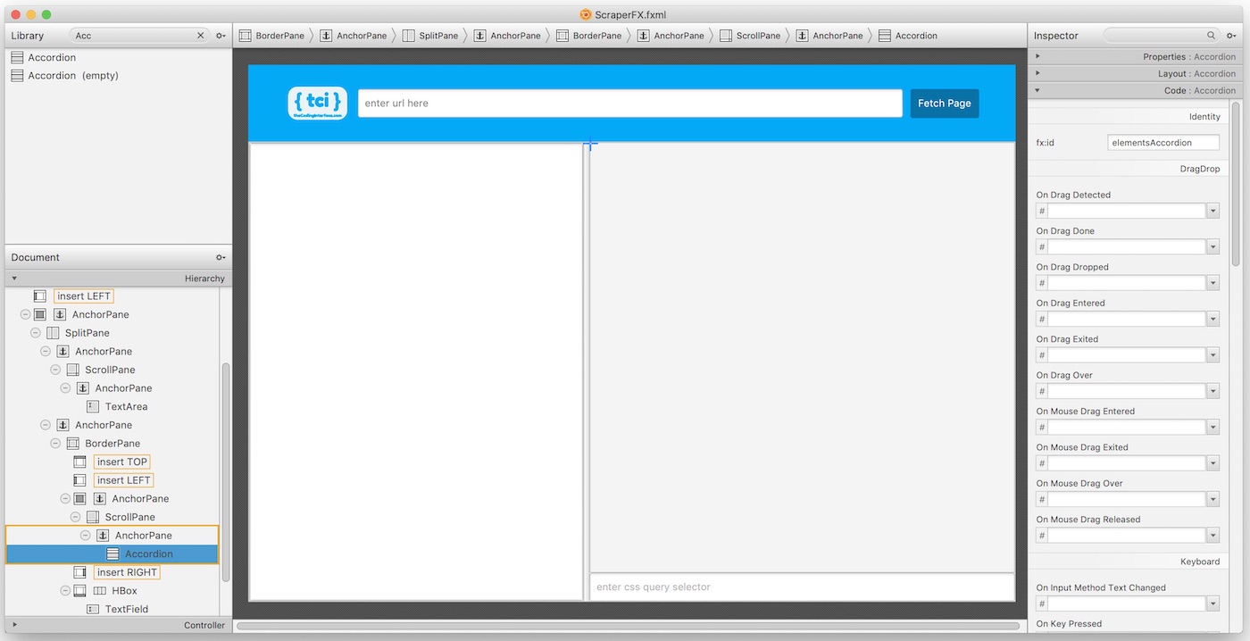 A Java  Scraping App with Jsoup and JavaFX The Coding Interface