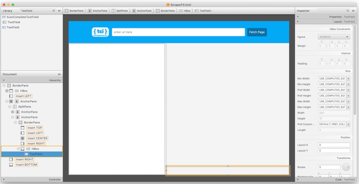 A Java Web Scraping App with Jsoup and JavaFX The Coding Interface