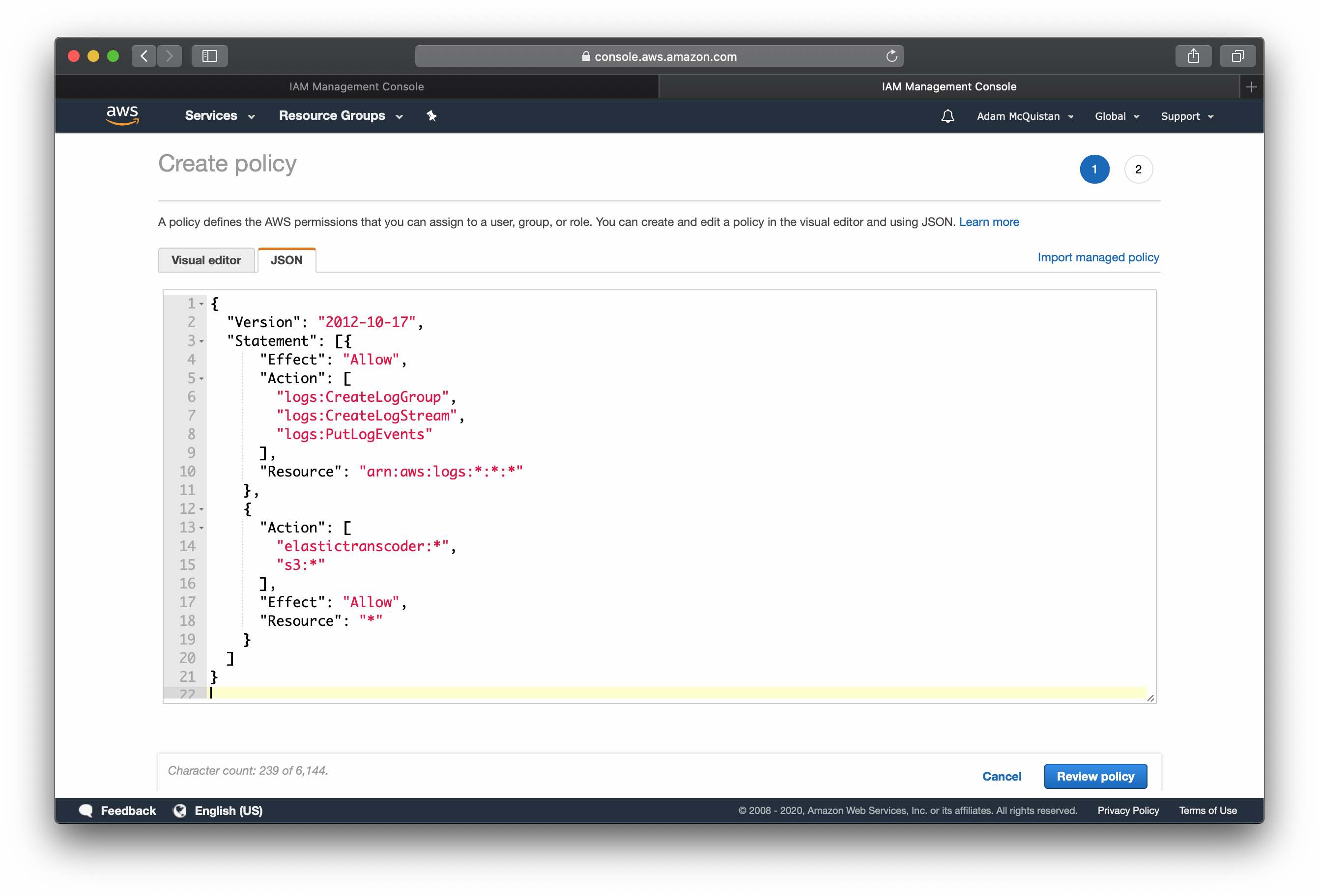 Watermarking Videos with AWS Elastic Transcoder S3 and Lambda The