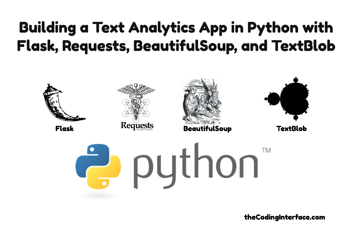 Building a Text Analytics App in Python with Flask, Requests, BeautifulSoup, and TextBlob The
