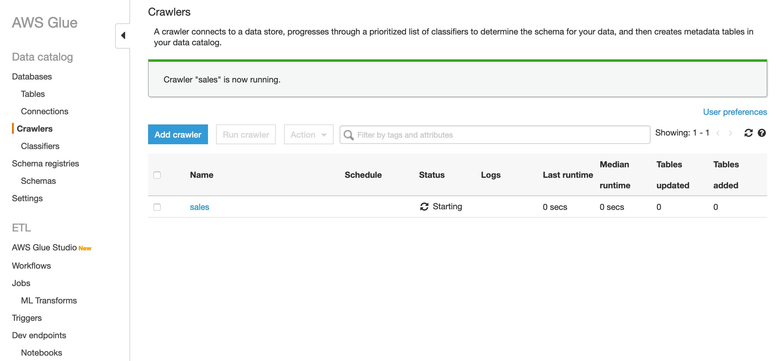 Managing S3 Data Store Partitions with AWS Glue Crawlers and Glue