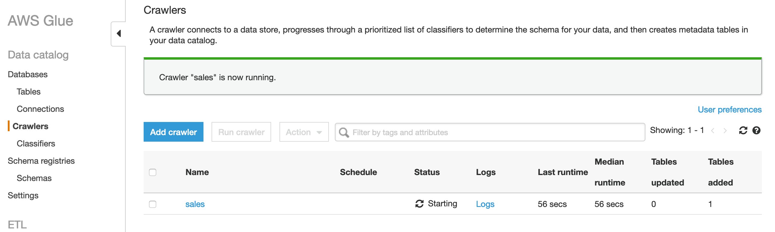 Managing S3 Data Store Partitions with AWS Glue Crawlers and Glue
