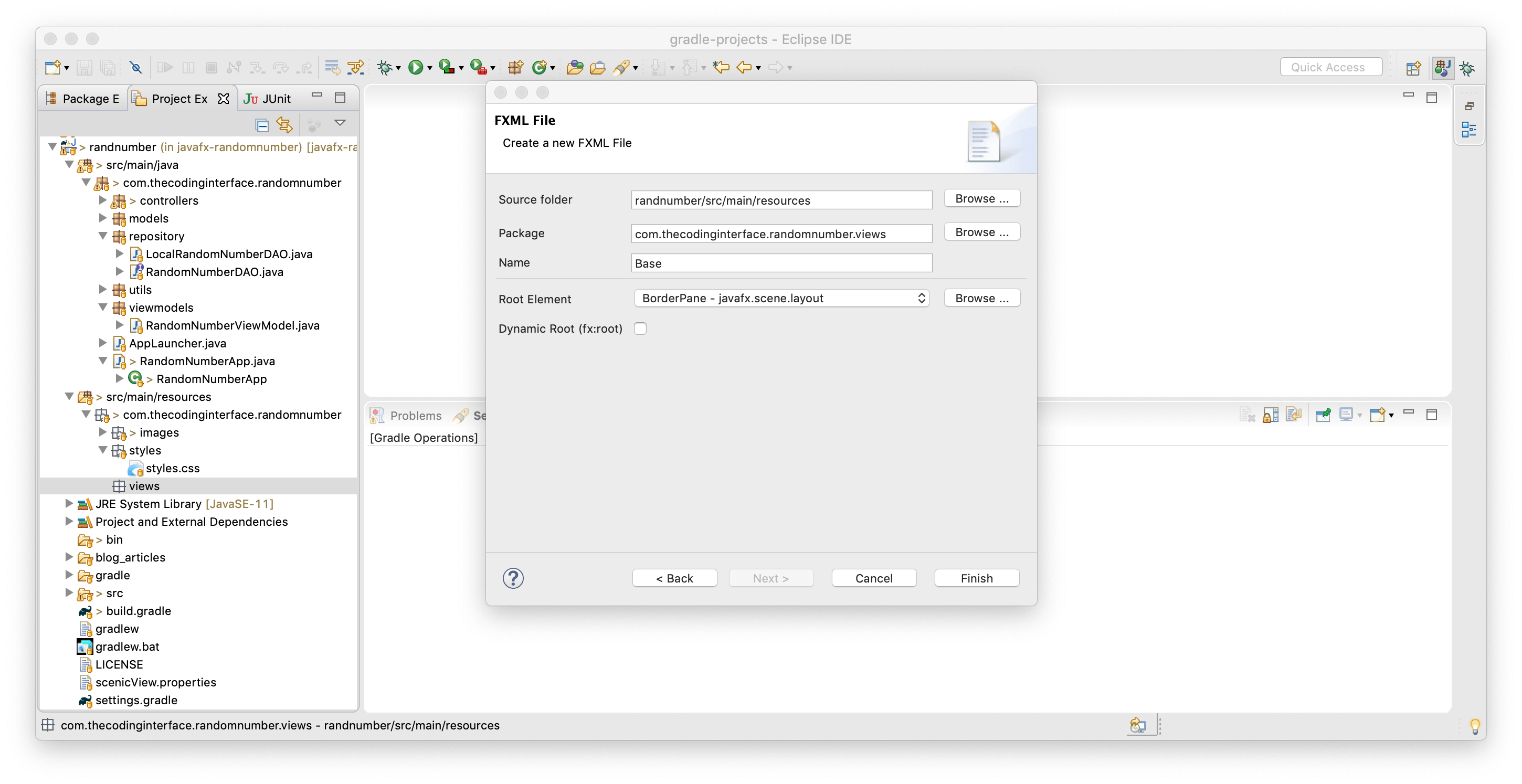 JavaFX with Gradle, Eclipse, Scene Builder and OpenJDK 11 Refactor