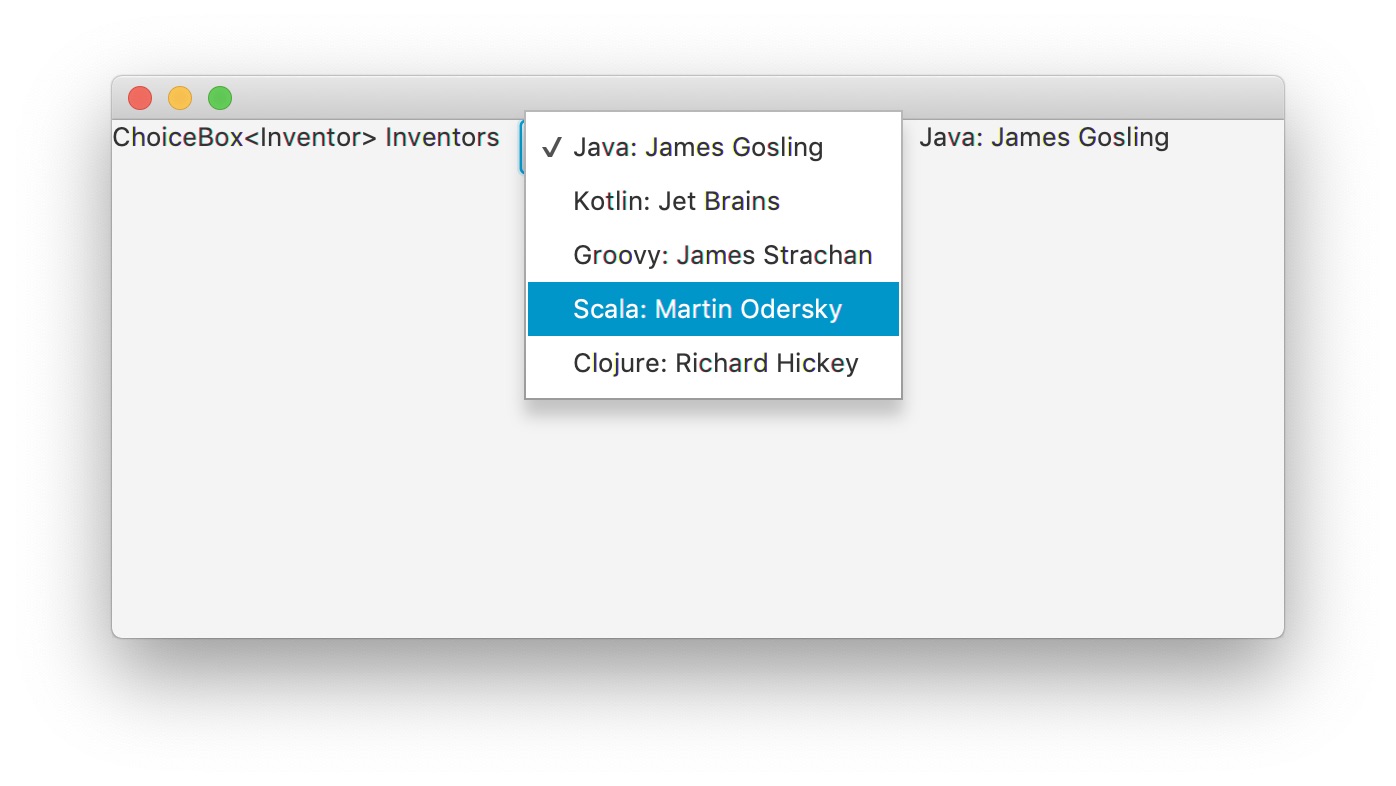 How To Use JavaFX ChoiceBox and ComboBox Controls The Coding Interface