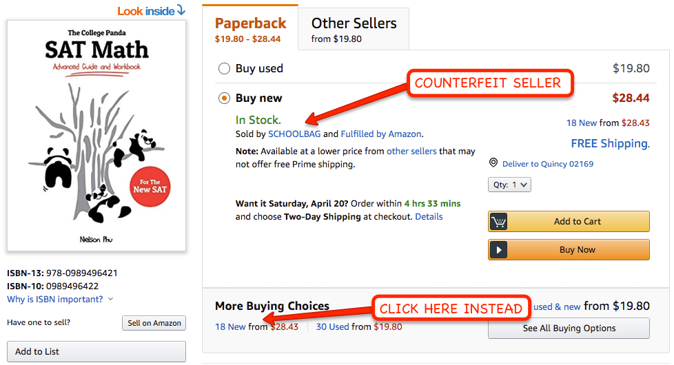 How To Avoid Amazon Counterfeits The College Panda