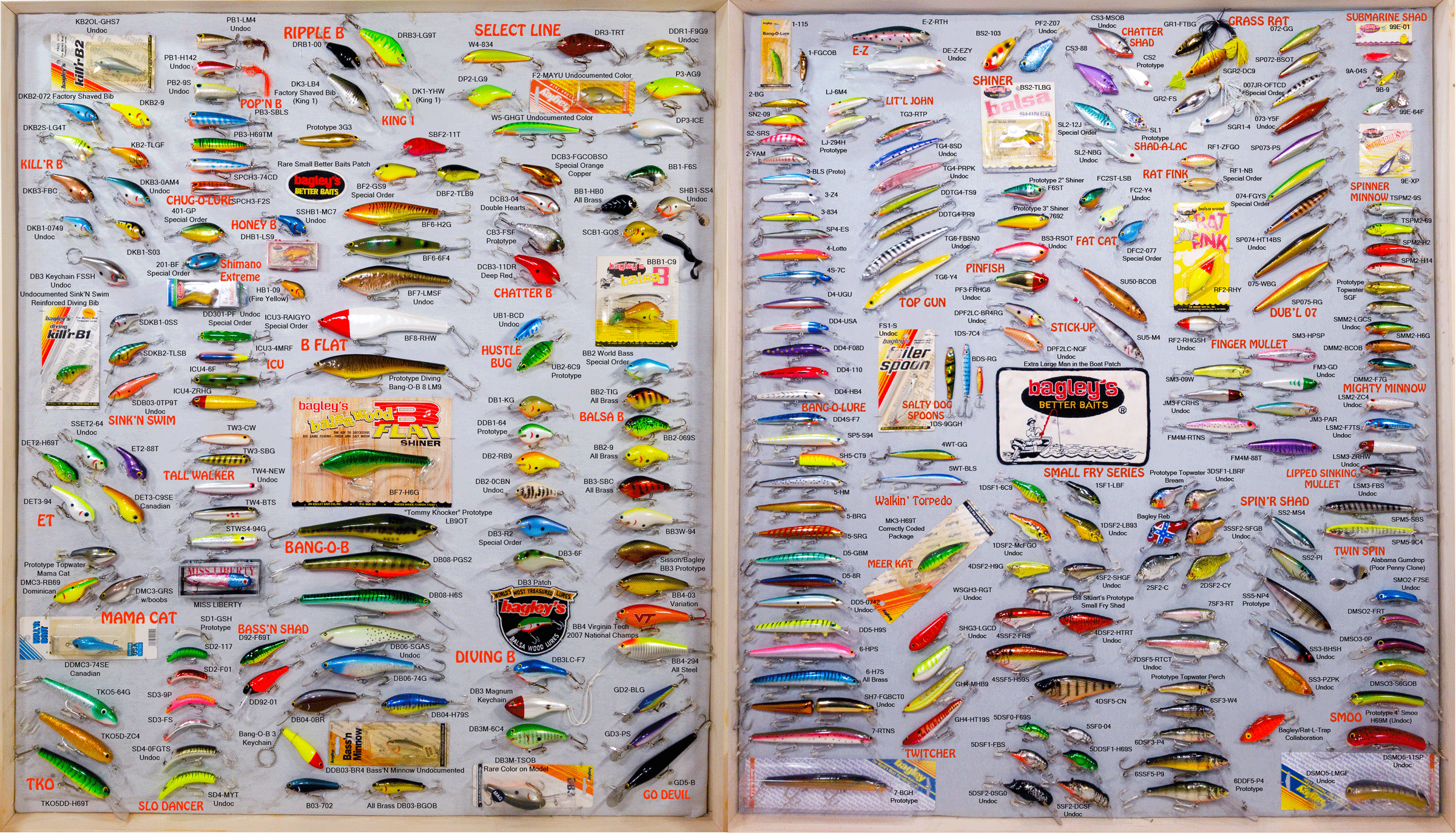 Identify Lures of The Bagley Bait Co. The Colors of Bagley's