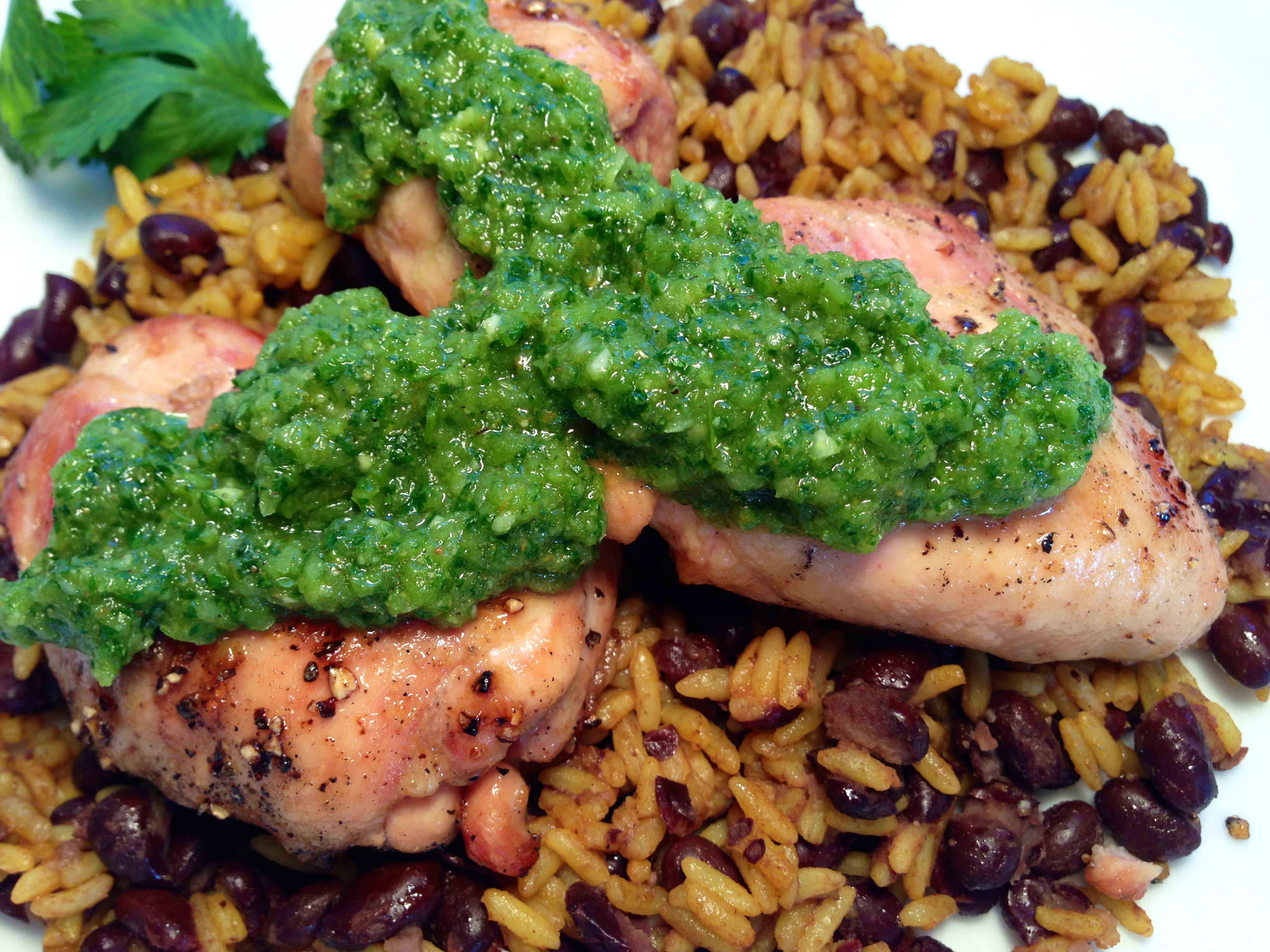 Grilled Chicken Thighs with Green Harissa The Common Plate