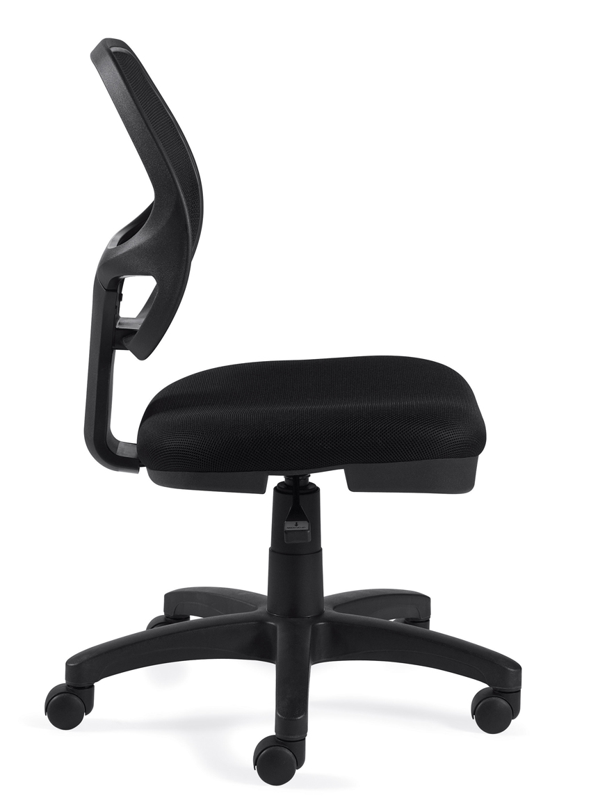 SeatingOTG11642B Mesh Back Task Chair Armless Compenny Liquidations