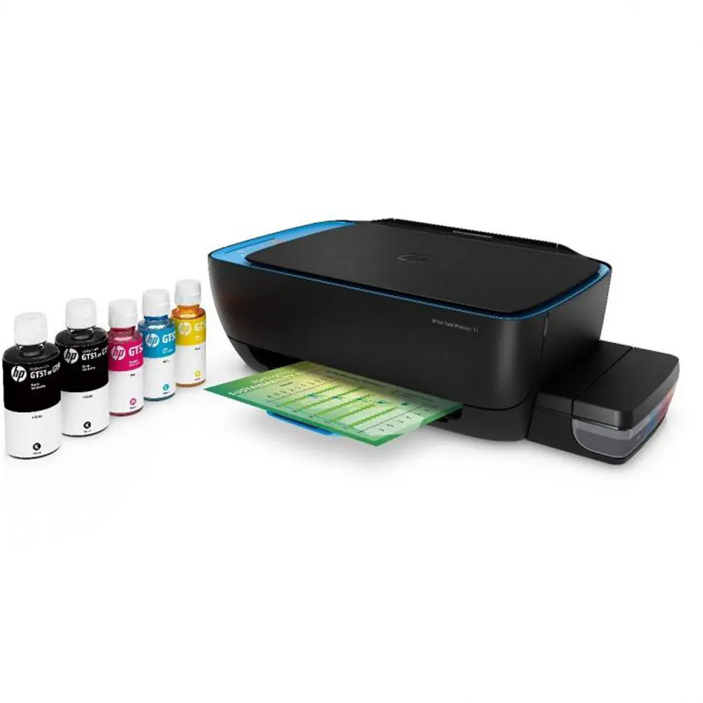 HP 419 AllinOne Wireless Ink Tank Color Printer (Blue, Black, Ink Bottle) The Compustar