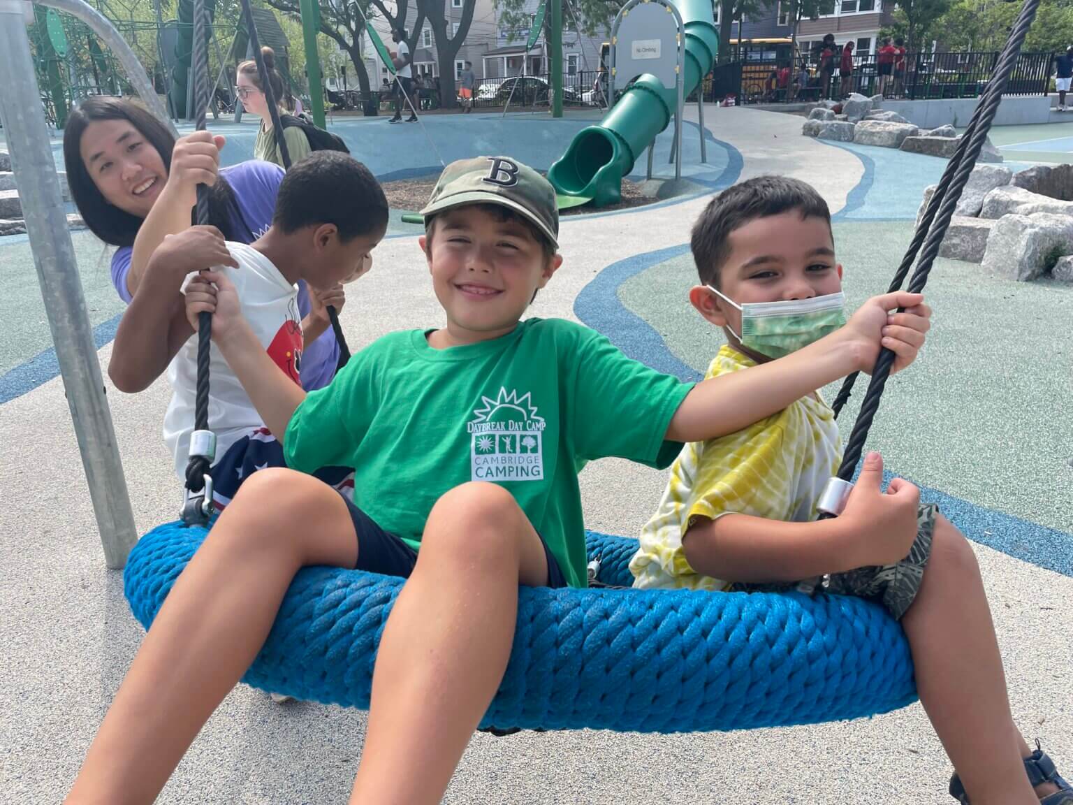 Summer camp for children coming to Nashoba Brooks School campus