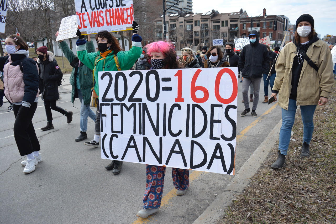 Quebecers gather and march in solidarity against domestic violence - Vimarsana News