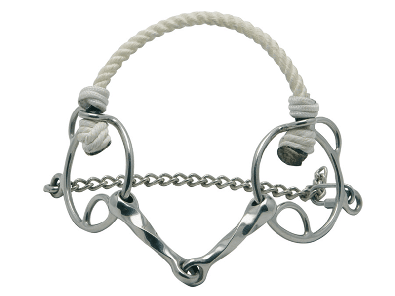 Metalab Single Joint Twisted Combination Bit With Rope Noseband The