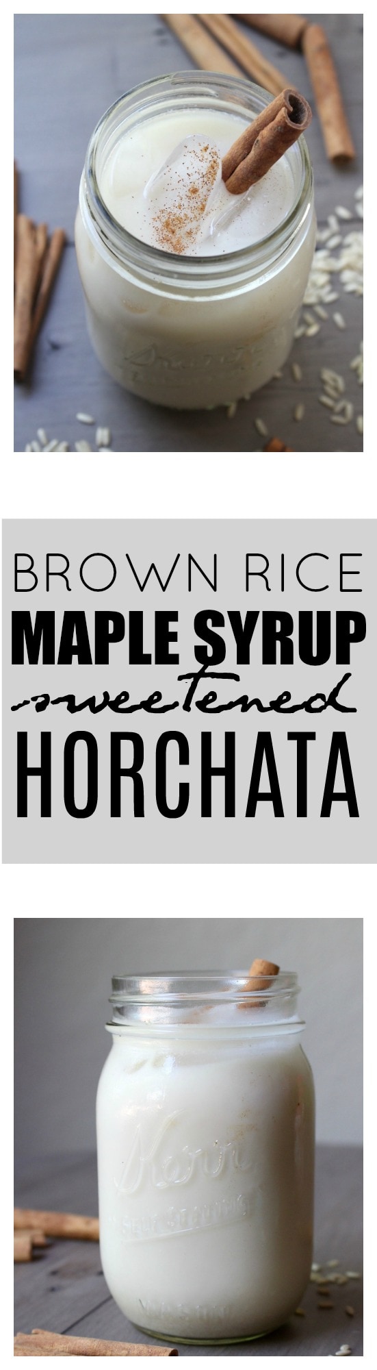 Brown Rice Maple Syrup Sweetened Horchata The Conscientious Eater