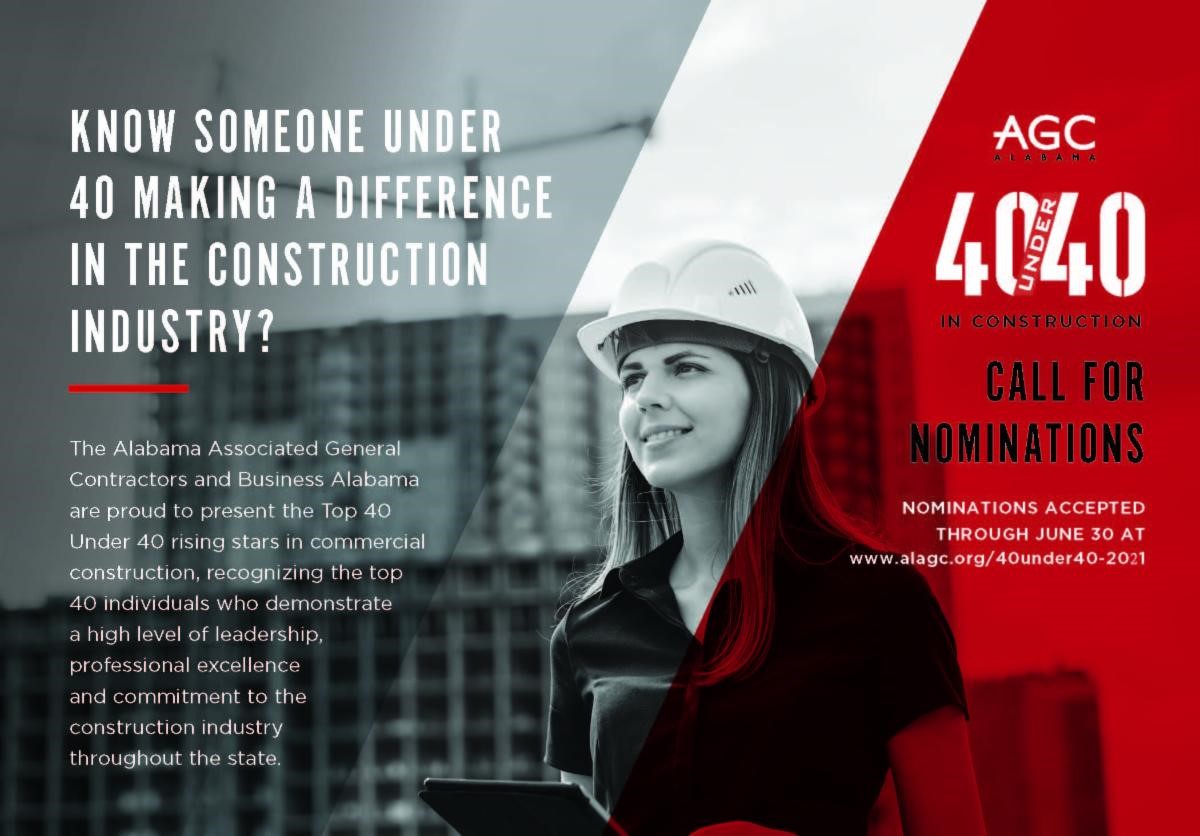 Nominations Open for 40 Under 40 In Construction The Construction Center